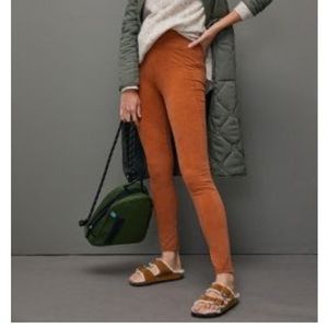 2 Pairs of Anthro Ruthie Leggings in Blue and Bronze